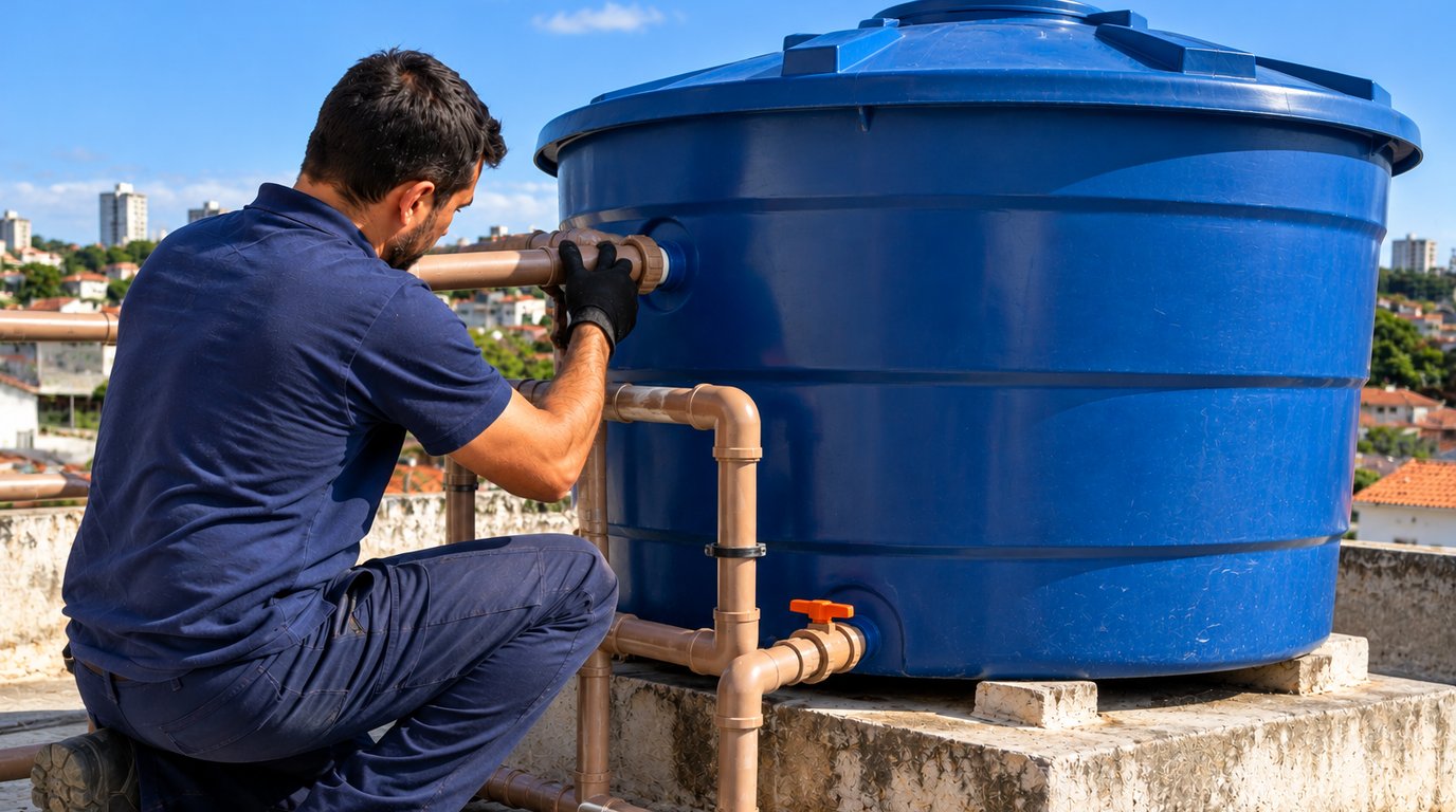 Instalação e Limpeza de Caixa d'Água em Belo Horizonte‑MG